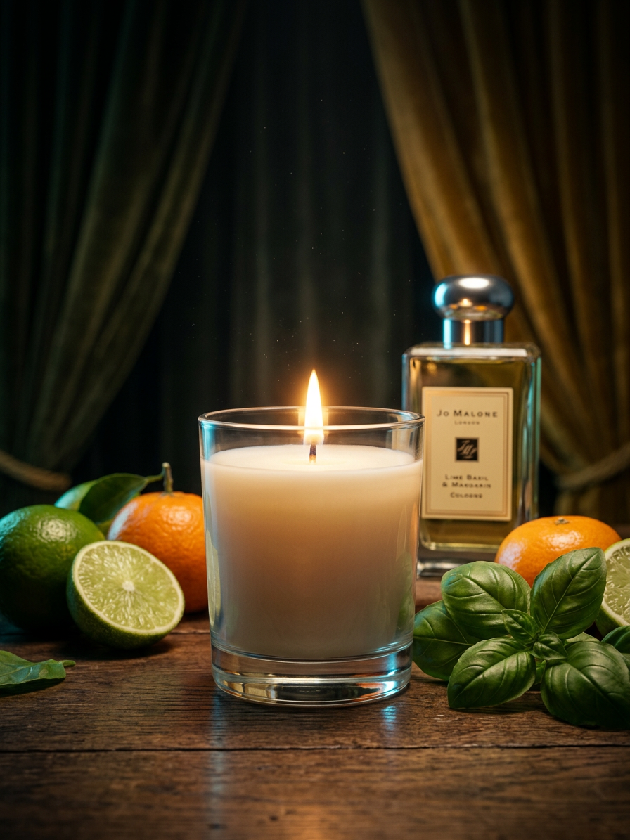 Lumânare parfumată Lime, Basil & Mandarin- Lime, Busuioc, Mandarină - imagine 2